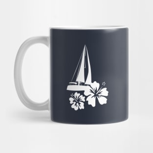 Pacific ocean sailing white Mug